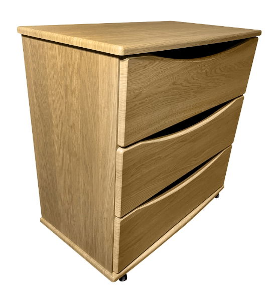 Set of  3 Drawers - Medium Oak - Dem Friendly